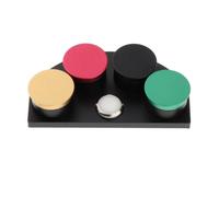 YEJBBUC Porta-olio con 4 piattini, pratico piatto per olio, per manutenzione orologiai e dilettanti, argentato, 8,6 x 5 cm, Colorato: 8,6 x 5 cm, 8.6x5cm