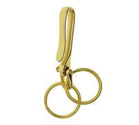 YEJBBUC Portachiavi a forma di C in ottone, stile gotico, rock, hip hop, punk, giapponese, gancio per pantaloni, Rame A, A