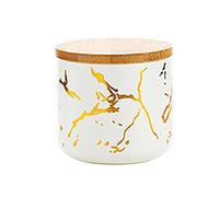 YEJBBUC Zuccheriera moderna in ceramica con coperchio ermetico dispenser per zucchero per la cucina di casa bianca