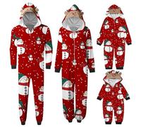Yekdmxop Pigiama Famiglia Natale Pigiama Famiglia Natalizio Renna Pigiama Intero Natale Elfo Pigiami Natalizi Coppia Natalizie Famiglie Pyjamas Completo Offerta per papà Mamma Figlia Figlio B