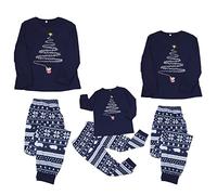Yekdmxop Pigiama Famiglia Natale Set 4 Pigiama Famiglia Natalizio Albero di Natale Pigiami Natalizi Coppia Casa Camicia E Pantaloni Natalizie Famiglie Pyjamas Completo Pigiami per Tutta La Famiglia A
