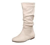 Yekdmxop Stivali Alti Con Tacco Donna Stivaletti Da Combattimento Senza Tacco Antivento Stivaletti Donna Con Tacco Outdoor Leggere Scarponcini Donna Invernali Stivaletti Pioggia Chelsea