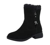 Yekdmxop Stivali Donna Invernali Offerta Stivaletti Da Neve Pelose Scarpe Anfibi Comode Stivaletti Alla Caviglia Trekking Morbide Stivaletto Antiscivolo Offerte Boots Impermeabili