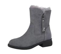 Yekdmxop Stivali Donna Invernali Offerta Stivaletti da Neve Pelose Scarpe Anfibi Comode Stivaletti alla Caviglia Trekking Morbide Stivaletto Antiscivolo Offerte Boots Impermeabili