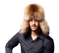 YEKEYI Cappello da cacciatore invernale russo per uomo e donna, cappello in pelliccia sintetica di coniglio con paraorecchie antivento, 02 Cachi, Taglia unica