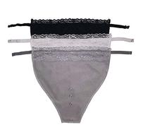 YEKEYI Over Size Lady Lace Clip-on Mock Camisole Bra Inserto Overlay Modesty Panel Plus Size Vest per C D E F Cup, nero, bianco, grigio., Taglia unica