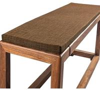 Yekuhe Cuscini Imbottiti per Panche da Esterno/Interno, Lino e Cotone Antiscivolo con Fibbia - 120x40 100x40 80x40 - Cuscino Panchina per Giardino, Sagre, Birrerie e Cucina(Caffè,90x35cm/35x14in)