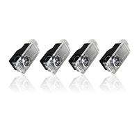 YEKUYEKU 4 pezzi auto porta luci proiettore porta auto porta logo luci LED benvenuto proiettori per tutte le serie (stile 3)