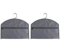 YELAIYEHAO 2 pezzi di cassaforte a scomparsa per appendere vestiti con tasca per nascondere oggetti di valore (medio, grigio)