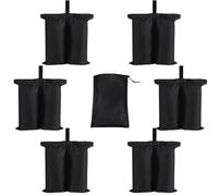 YELAIYEHAO 6 sacchetti per pesi per tenda a baldacchino pop-up con piedini ponderati con 1 sacchetto di sabbia (grande, 6 pezzi + borsa)