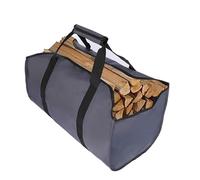 YELAIYEHAO Borsa porta legna da ardere di alta qualità, extra large, resistente, ideale per camini, stufe a legna, legna da ardere, tronchi, campeggio, spiagge, paesaggistica, Grigio, Tempo libero