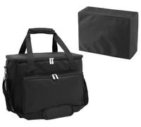 YELAIYEHAO Custodia da viaggio per macchina da cucire e accessori, compatibile con Singer, Brother, Janome, Nero, Classico