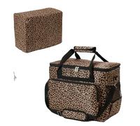 YELAIYEHAO Home - Custodia da viaggio per macchina da cucire e accessori, compatibile con la maggior parte delle borse standard Singer, Brother, Janome, per accessori da cucito (stampa leopardata)