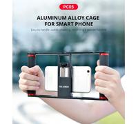 YELANGU Maniglia Stabilizzatore Staffa per Telefoni Cellulari E Smartphone Vlogging Trasmissione In Diretta Smartphone Gabbia di Metallo Cinema Video Rig di Registrazione