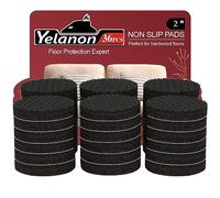 Yelanon Cuscinetti antiscivolo per mobili, 36 pezzi, 5,1 cm, antiscivolo per gambe dei mobili, piedini in gomma autoadesivi, protezione antiscivolo per pavimenti per mobili per mantenere i mobili in