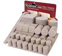 Yelanon Feltro per mobili, 278 feltrini, autoadesivi, per sedie, antigraffio, per piedi di mobili, gambe della sedia, feltrini per mobili e pavimenti in legno duro, beige