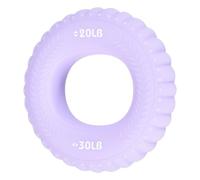 YELARXI Anelli Allenatore Presa 7,4cm 20-30 Libbre Viola Ibisco | Punti Floreali, Silicone, RinResistenzatore per Mano e Esercitatore per Dita, per Allenamento Muscolare, Arrampicata, Atleti