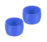 YELARXI Anelli di fissaggio per manubrio della bicicletta, in silicone, 2 pezzi, blu