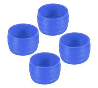 YELARXI Anelli di fissaggio per manubrio della bicicletta, in silicone, 4 pezzi, blu
