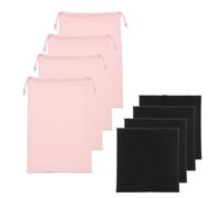 YELARXI Borsa per occhiali da sci, custodia in microfibra con panno di pulizia con coulisse, custodia morbida per occhiali da neve, rosa, 10.63 x 6.89 Inch (LxW), Borsa per occhiali