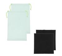 YELARXI Borsa per occhiali da sci, custodia in microfibra con panno di pulizia con coulisse, custodia morbida per occhiali da neve, Verde chiaro, 10.63 x 6.89 Inch (LxW), Borsa per occhiali