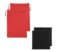 YELARXI Borsa per occhiali da sci, custodia in microfibra con panno di pulizia con coulisse, custodia morbida per occhiali da neve, Rosso, 10.63 x 6.89 Inch (LxW), Borsa per occhiali