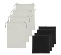 YELARXI Borsa per occhiali da sci, custodia in microfibra con panno di pulizia con coulisse, custodia morbida per occhiali da neve, grigio, 10.63 x 6.89 Inch (LxW), Borsa per occhiali