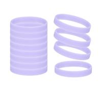 YELARXI Braccialetti in gomma, che si illuminano al buio, braccialetti in silicone per adulti, 12 pezzi, viola, adatti per feste, sport, giochi per adolescenti, bomboniere di squadra)