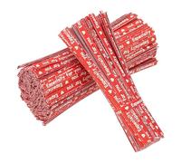 YELARXI Cravatte riutilizzabili in carta kraft, 8,9 cm, adatte per sacchetti di plastica, sacchetti di caramelle, piante, progetti artigianali, casa, ufficio, giardino, (700 pezzi, rosso/bianco)
