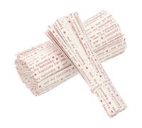 YELARXI Cravatte riutilizzabili in carta kraft, 8,9 cm, adatte per sacchetti di plastica, sacchetti di caramelle, piante, progetti artigianali, casa, ufficio, giardino, (700 pezzi, bianco/rosso)