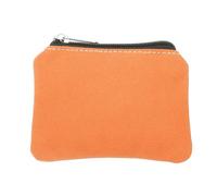 YELARXI Portamonete in tela, piccolo portamonete con cerniera, portatile, organizer da viaggio, 12,7 x 7,6 cm, mandarino, adatto per cambio monete, carta d'identità, chiavi per gioielli, cosmatico