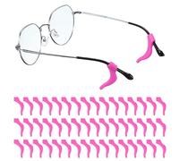 YELARXI Supporto antiscivolo per occhiali, in silicone, per occhiali da vista, Rosa, 40 mm