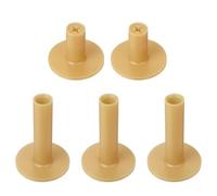 YELARXI Tee da golf in gomma, simulatore di golf ad altezza regolabile per tappetini, 2 pezzi da 3,8 cm a forma di croce e 3 tee cavi da 2 15/16" e gialli, adatti per (tappetini da golf, campo guida