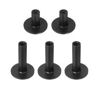 YELARXI Tee da golf in gomma, simulatore di golf ad altezza regolabile per tappetini, 2 pezzi da 3,8 cm a forma di croce e 3 tee cavi da 2 15/16 pollici e nero, adatti per (tappetini da golf, driving