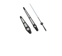 YELEMEABHB 1053 Cut Face C3 Verde Luminoso Adatto a NH34 35 36 38 70 Movimento automatico SKX007 Lancette dell'orologio mano(Black Blue)