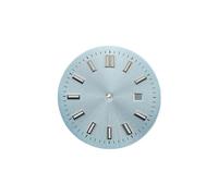 YELEMEABHB Accessori for orologi meccanici da donna for quadrante verde luminoso 24,5 mm for for NH05/NH06 for cassa 31 comporre(Silver sky blue)