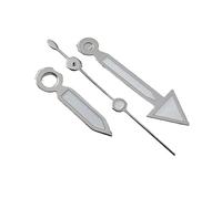 YELEMEABHB Accessori for orologi NH35 Lancette argentate, nere, oro rosa, verdi, luminose adatte ai movimenti NH35/NH36/4R/7S mano(Silver)