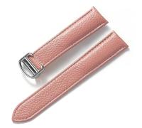 YELEMEABHB Adatto for sostituzione di for Cartier Tank London Key, cinturino in morbida pelle for grana litchi, fibbia pieghevole for uomo e donna. Accessori for orologi. Cinturino per orologio(Lotus