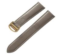 YELEMEABHB Adatto for sostituzione di for Cartier Tank London Key, cinturino in morbida pelle for grana litchi, fibbia pieghevole for uomo e donna. Accessori for orologi. Cinturino per orologio(Elepha