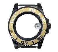 YELEMEABHB Cassa da 40 mm 200 m for NH35 NH36 NH34 8215 2824 Movimento PT5000 for cassa dell'orologio in stile design nero Parti in vetro zaffiro Cassa dell'orologio(Glass Bottom Cover 3,For NH35 NH36