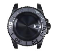 YELEMEABHB Cassa da 40 mm 200 m for NH35 NH36 NH34 8215 2824 Movimento PT5000 for cassa dell'orologio in stile design nero Parti in vetro zaffiro Cassa dell'orologio(Solid Bottom Cover 1,For NH35 NH36