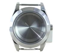 YELEMEABHB Cassa dell'orologio da 40 mm e 36 mm, bracciale in zaffiro, adatto for movimento NH35 NH36 NH34/38 8215, quadrante da 28,5 mm, lunetta con bordo smussato. Cassa dell'orologio(Silvery 4,40mm