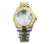 YELEMEABHB Cassa dell'orologio da 40 mm, fibbia scorrevole, bracciale in vetro zaffiro for NH35, NH36, NH34 Cassa dell'orologio(Solid Bottom Cover 1,For Eta 2824 PT5000)