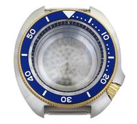 YELEMEABHB Cassa for orologio impermeabile da 44 mm, anello for capitolo nero, vetro zaffiro, adatto for movimento for Seiko NH35 NH36 NH34 NH38, 28,5 mm, 100 m Cassa dell'orologio(Black chapter ring
