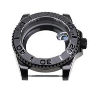 YELEMEABHB Cassa for orologio in stile design nero for cristallo zaffiro resistente all'acqua, adatta for movimento meccanico automatico for NH35 NH36. Cassa dell'orologio(G)