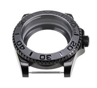 YELEMEABHB Cassa for orologio in stile design nero for cristallo zaffiro resistente all'acqua, adatta for movimento meccanico automatico for NH35 NH36. Cassa dell'orologio(B)