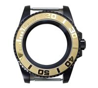 YELEMEABHB Cassa for orologio nera da 40 mm for vetro zaffiro, adatta for Seiko NH35 NH36 NH34 8215 2824 Cassa dell'orologio(Glass Bottom Cover 4,Miyota 8215)