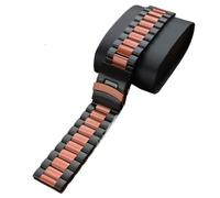 YELEMEABHB Cinturino in acciaio inossidabile adatto for Oneplus Watch 3 2 2R, bracciale in metallo di adatto for Amazfit Balance GTR 4 3 2. Cinturino per orologio(Black orange,Oneplus Watch)