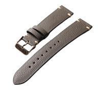YELEMEABHB Cinturino in vera pelle for grana di palma fatto a mano, 18, 19, 20, 22 mm, marrone, nero e grigio, vintage, for orologio da uomo, adatto for orologi for antichi. Cinturino per orologio(A r