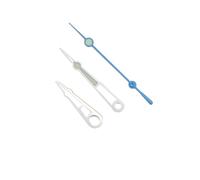 YELEMEABHB Lancette luminose Super C3 verde brillante 1058 adatte for movimento automatico for NH34 35 36 38 70 SKX007 mano(Silver Light Blue)